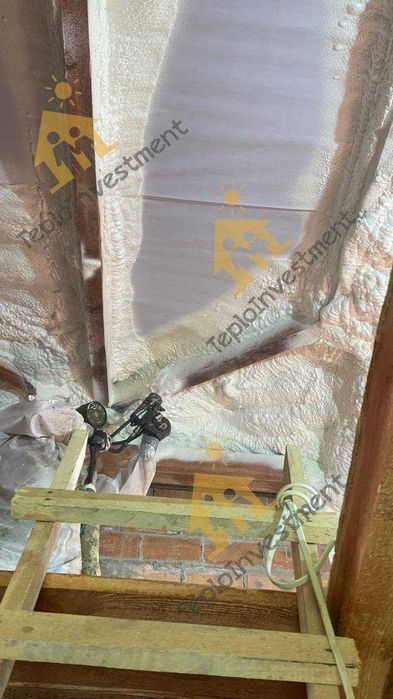 Утеплення пінополіуританом, ППУ, утеплення піною