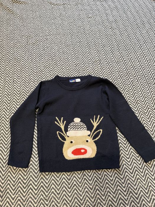 Тоненький светр новорічний на дівчинку lupilu 98-104