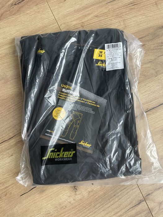 152 Spodnie robocze snickers 6314 czarne ruffwork canvas Szczecin ...