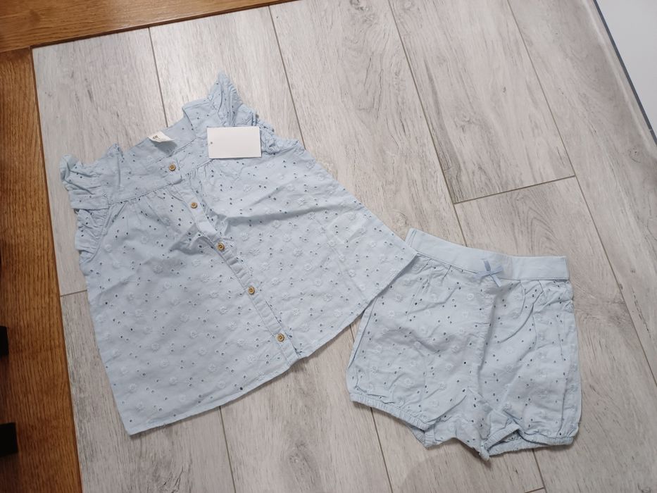 Nowy komplet bluzka bluzeczka spodenki 98 H&M