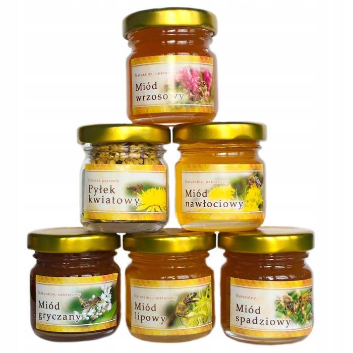 Zestaw prezentowy! – Miodowy mini zestaw – miody, pyłek, pierzga