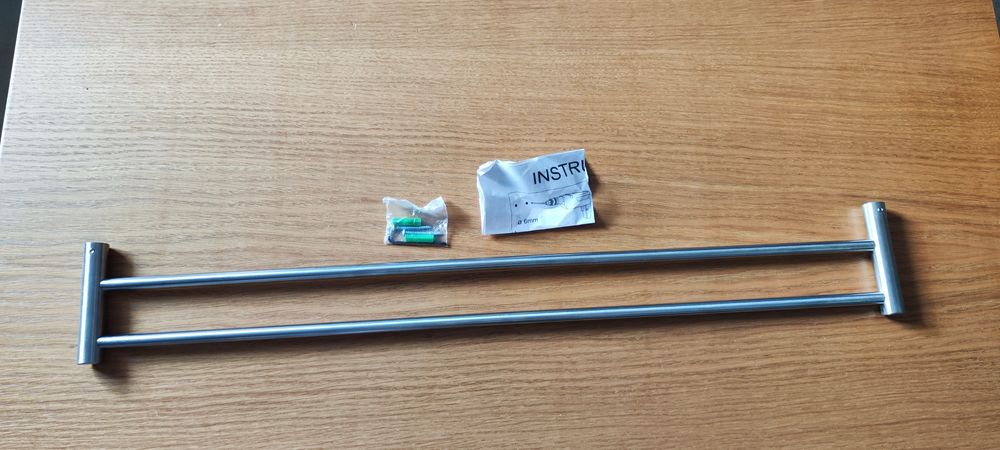 Wieszak na ręczniki podwójny