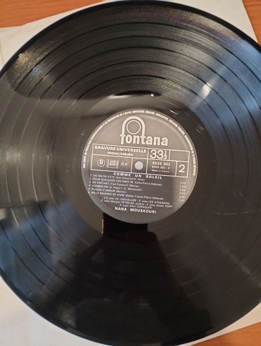 LP Nana Mouskouri - Comme un Soleil'