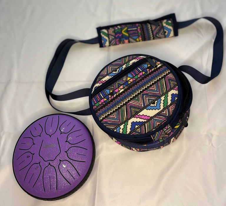 LEKATO Bęben Językowy Relaks Medytacja Joga  + Torba Boho