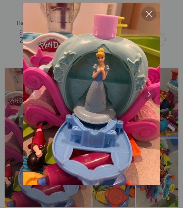 Bardzo duży zestaw Play doh dentysta ksieżniczka