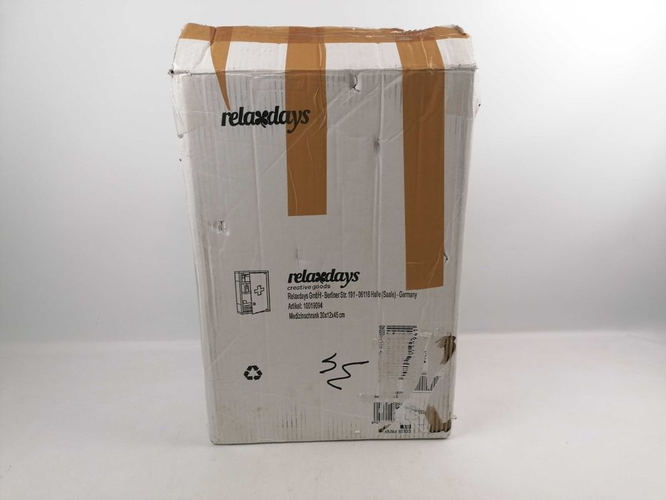 Szafka na leki pierwszej pomocy medyczna apteczka na ścianę Relaxdays