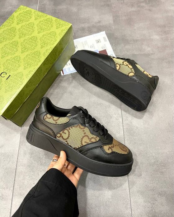 Кроссовки GyCCI мужские брендовые оригинал dolce gabbana синие белые