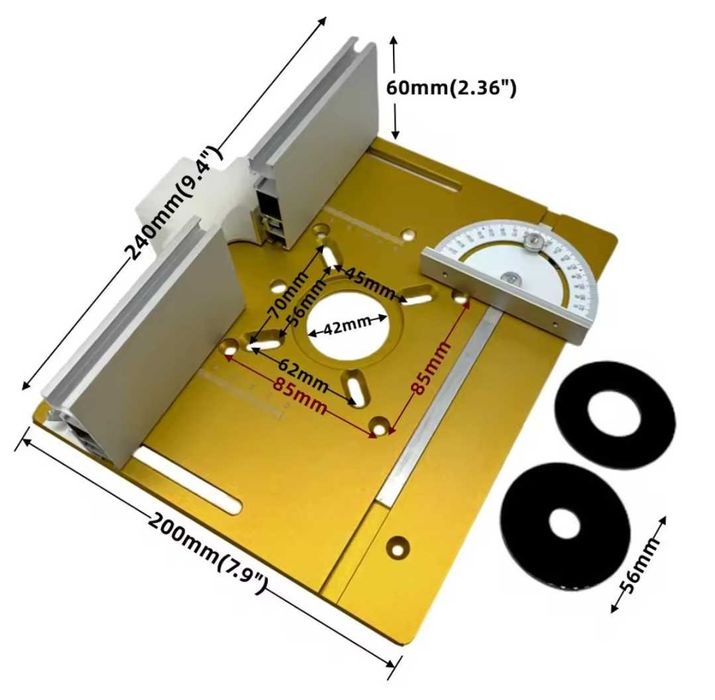 Фрезерная пластина 24см 20см