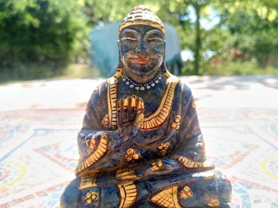 Figurka Budda posążek medytacja kamień rzeźba kamienna unikat inna
