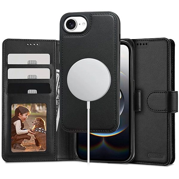 Tech-Protect Wallet Magsafe Iphone 16E Matte Black