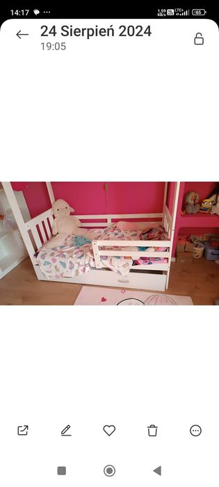 Łóżko domek z szufladą