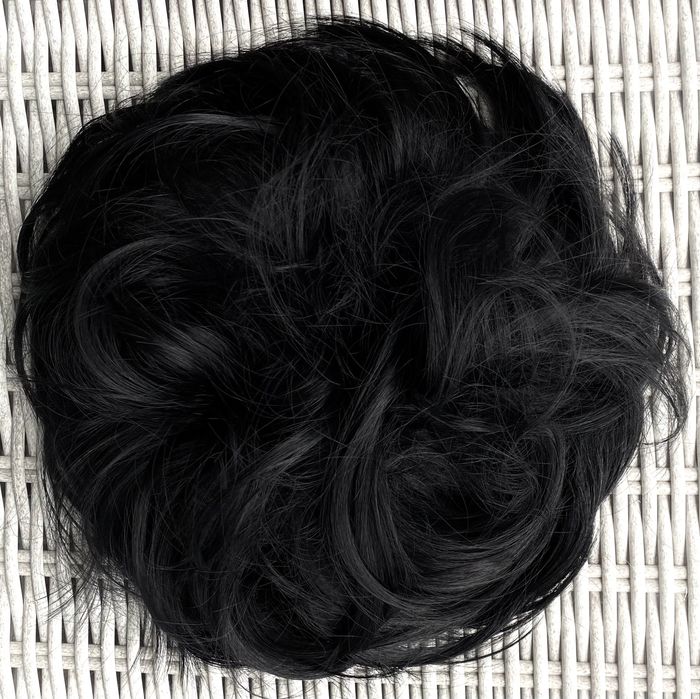 Premium Ultra włosy doczepiane, głęboka czerń, duży kok 269.