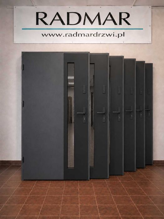 Drzwi zewnętrzne GRUBE 72mm model "IMPERIUM" Antracyt Produkt Polski DOSTAWA