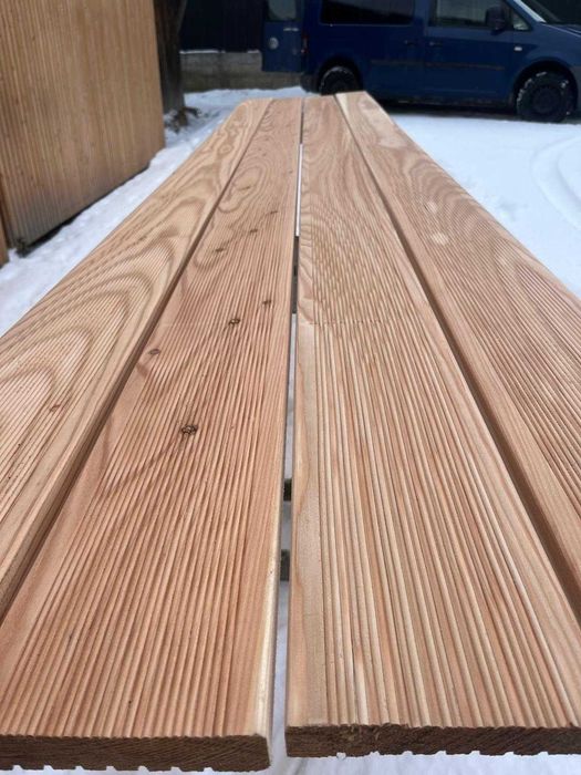 Deska tarasowa ryflowana/gładka- modrzew europejski. | Producent