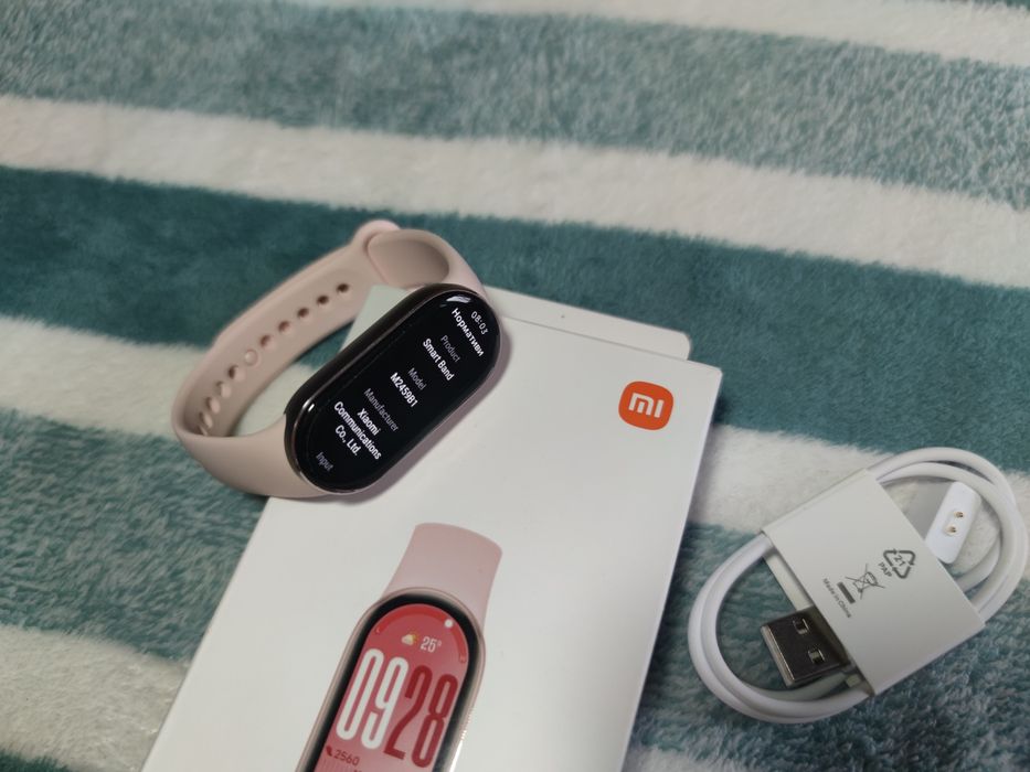 Новый Xiaomi Smart Band 10 (Global) — Нежно-розовый | Идеальный подарок