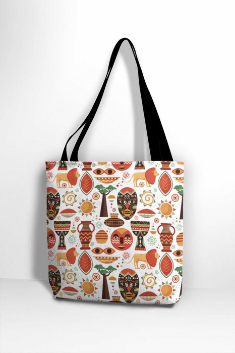 Tote Bag Personalizada tema Burquina Fasso Tamanho 40 x 40 cm #1009