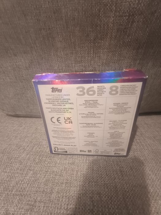 Topps match attax euro 2024 box 36 saszetek + gratis karty