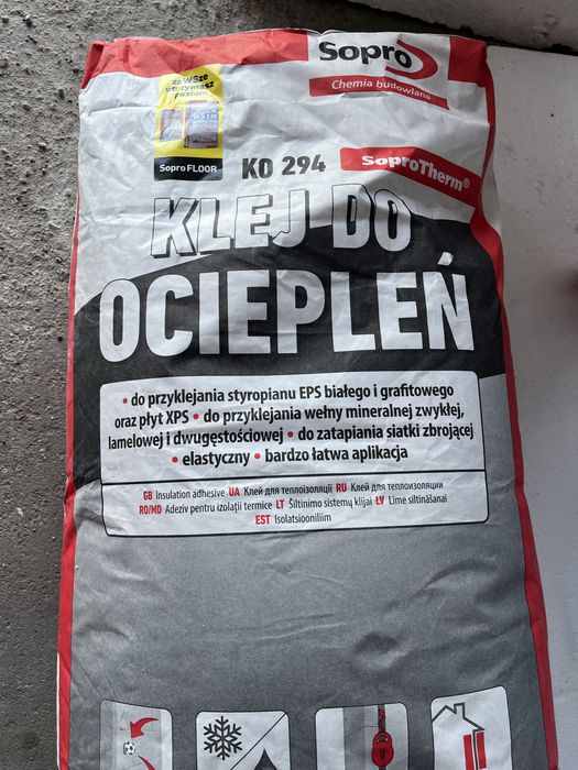 Klej do dociepleń SoproTherm KO 294
