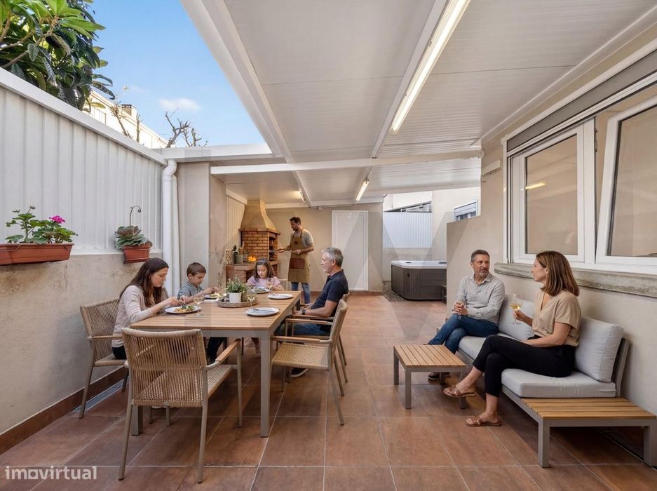 T2 transformado em T1 em Agualva-Cacém | Remodelado | Logradouro | Chu