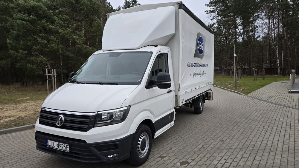 VW Crafter/2019r/2.0tdi/177km/Plandeka/Windą 1000kg/Świeżo sprowadzony