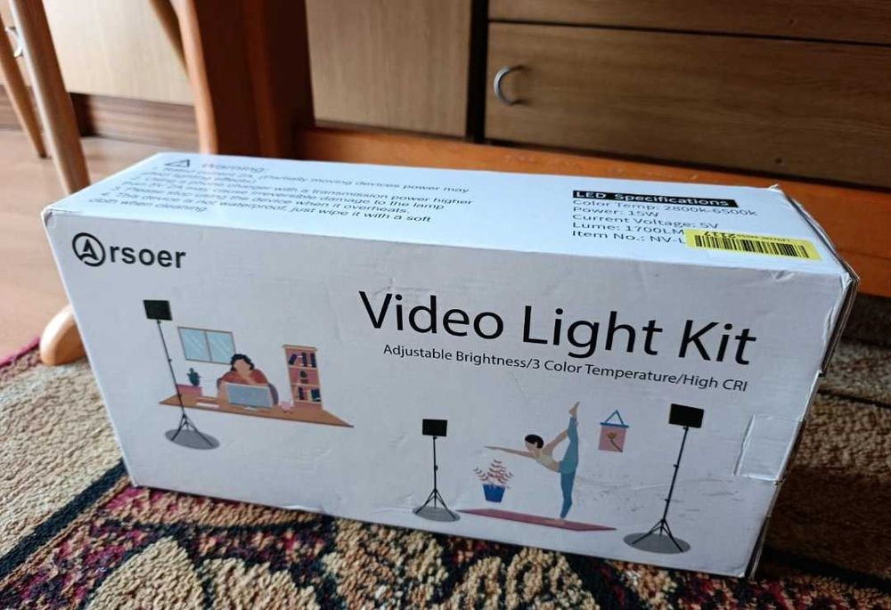 Oświetlenie fotograficzne lampa LED aroser