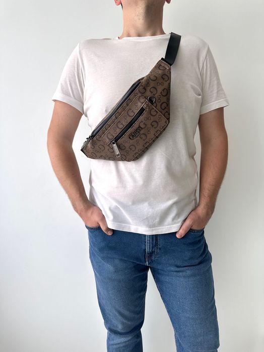 GUESS VEZZOLA belt bag Чоловіча сумка бананка мужская сумочка оригинал