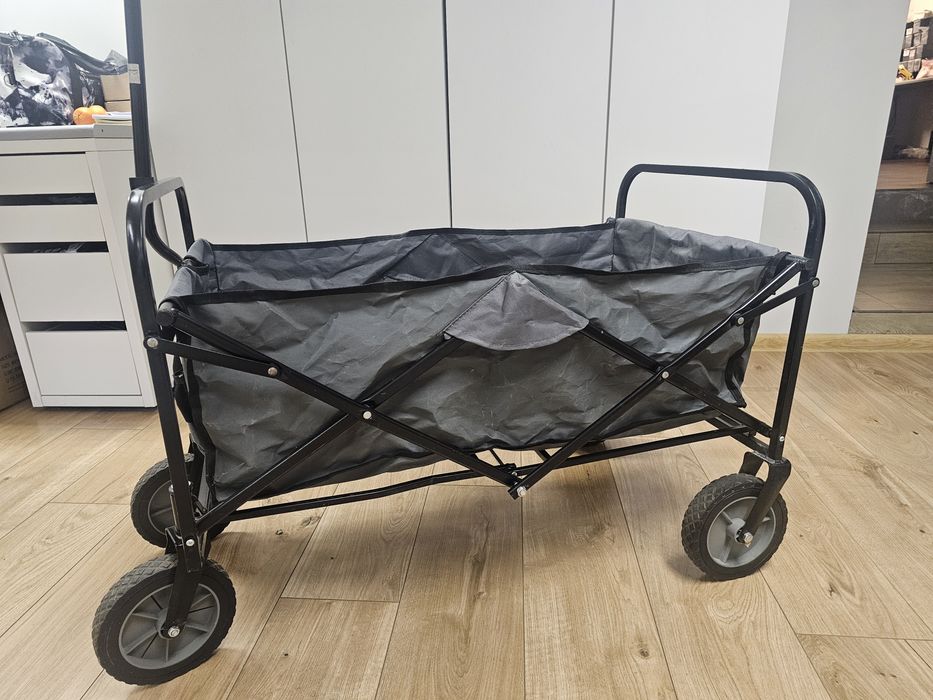 Wózek plażowy turystyczny kempingowy składany 100kg 80L