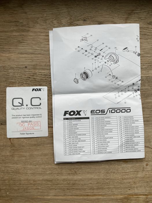 Kołowrotek karpiowy FOX EOS 10000