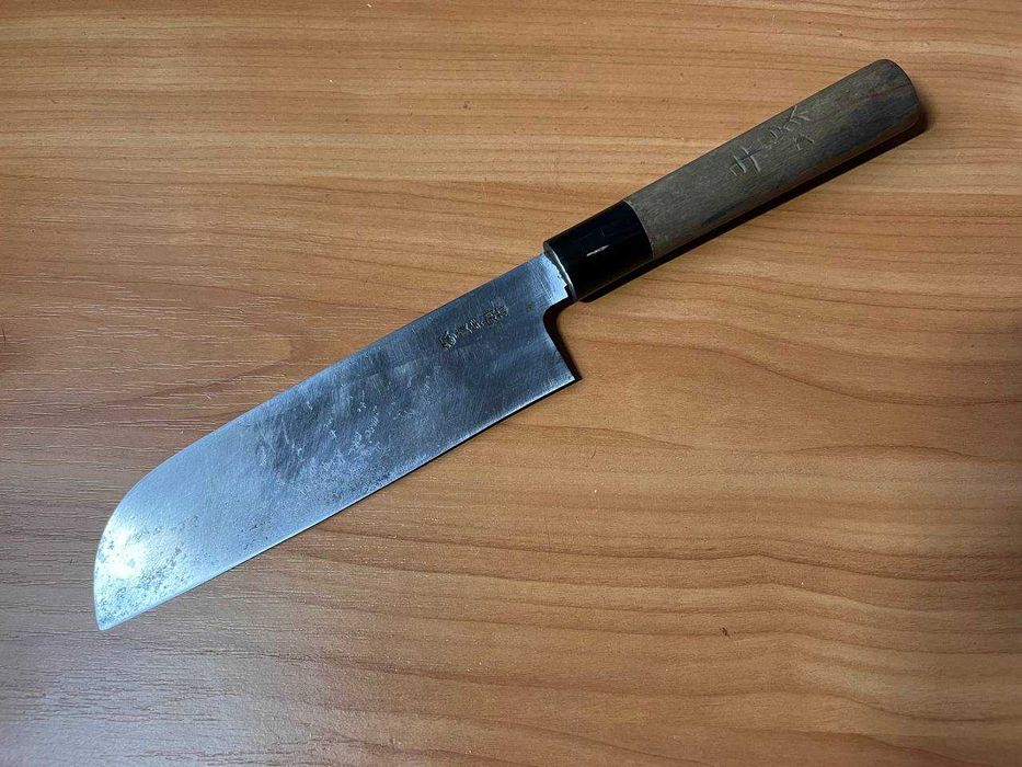 Винтажный кухонный японский нож Усуба из углеродистой стали