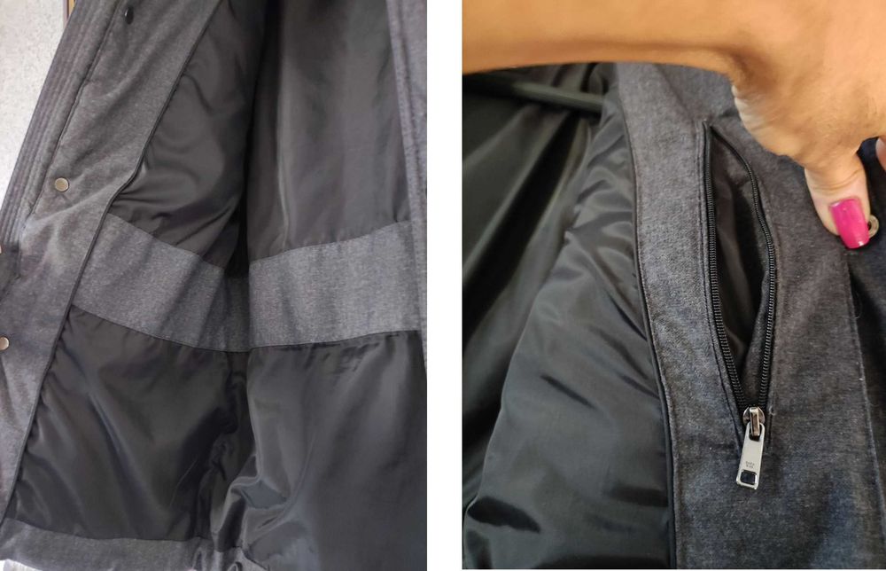 pikowana kurtka męska Zara modna casual slim fit miejska ciepła