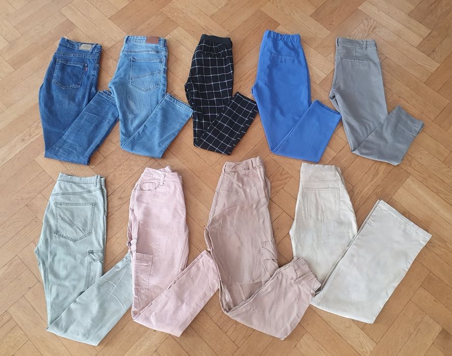 Zestaw spodni 9par 36 Zara h&m Reserved okazja
