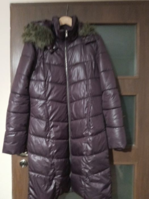 Kurtka pikowana Orsay M fiolet prosta kaptur