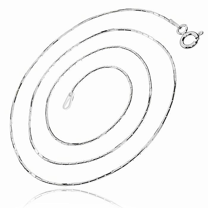 Delikatny ozdobny srebrny łańcuszek ozdobna linka cardano 0,8mm srebro 925 55 cm CARD_4L040_55