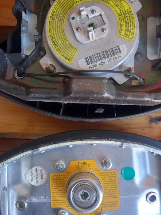 Подушки безпеки руля (airbag), Renault, Volvo, Mitsubishi