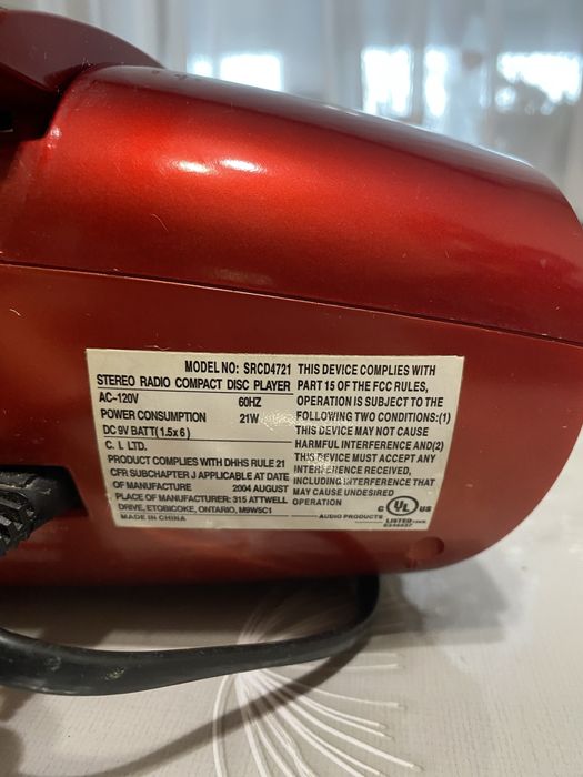 Магнітофон МП3 і радіо FM Sylvania