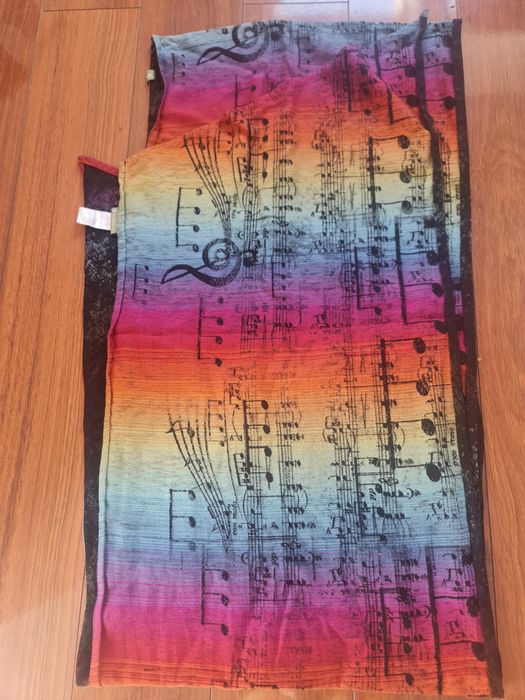 Teczową symfonia dark - chusta do noszenia dziecka 3,6