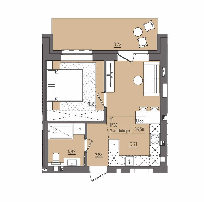 Квартира Зоря! Новобудова