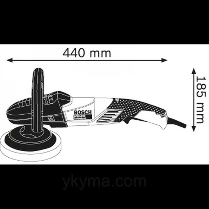 Полірувальна машина BOSCH поліровка 180мм 2000Вт 3000 об полировальная