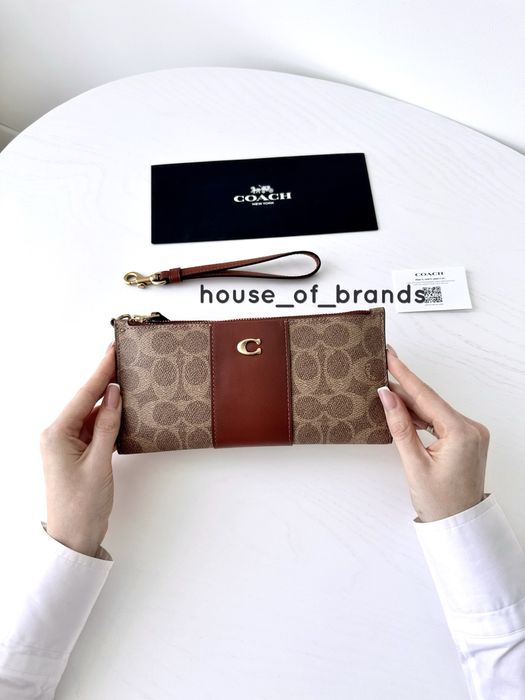 COACH Double Zip Wallet Жіночий гаманець wristlet женский кошелек коуч