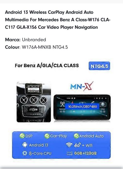 sistema multimedia para mercedes