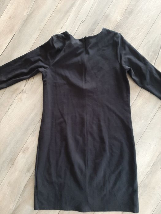 Czarna prosta klasyczna sukienka damska r. 40 42 l xl