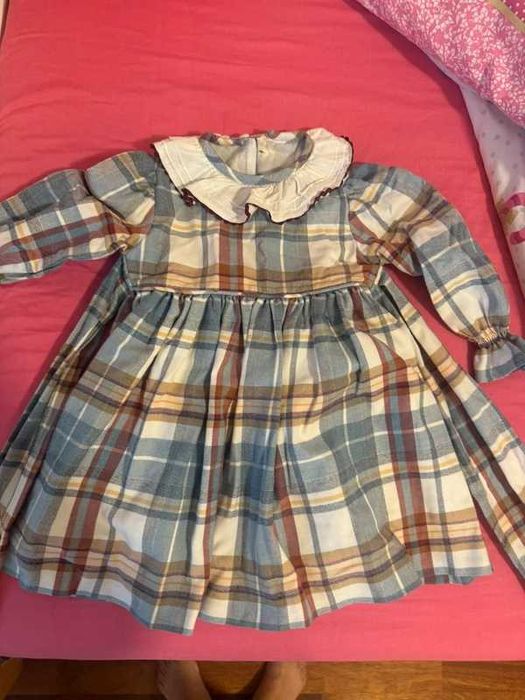 Vestido Pó de Talco - 18 meses