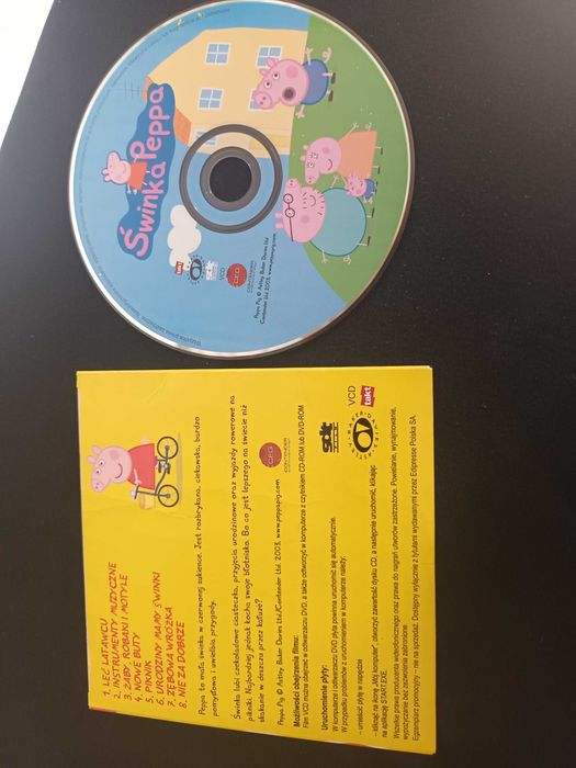 Świnka Pepa, plytka DVD 2003 rok
