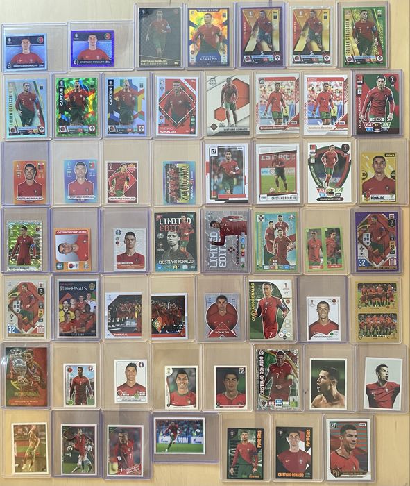 Lote Cartas e Cromos Cristiano Ronaldo Seleção Portugal Cr7
