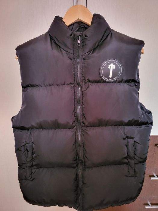 Жилетка trapstar чоловіча безрукавка спортивная трепстар чорна