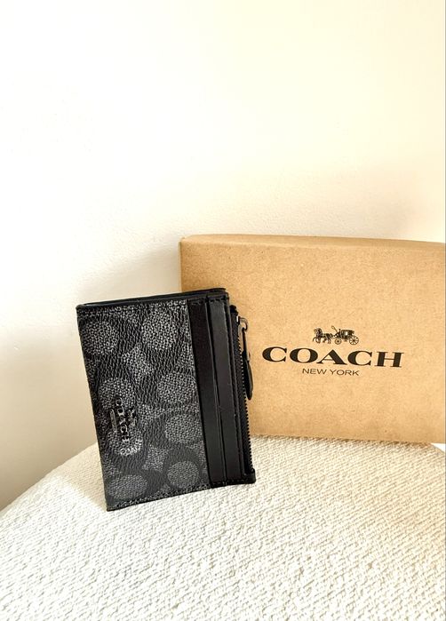 Coach Porta Cartões Cinza