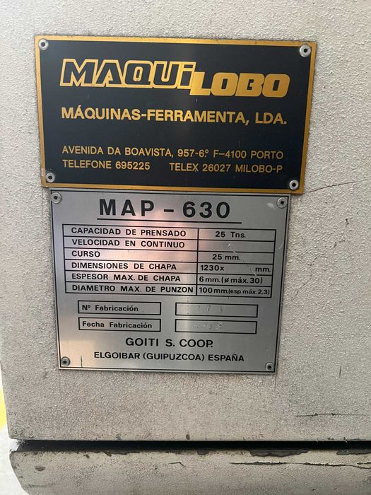 Punçunadora Goiti de 25 Toneladas