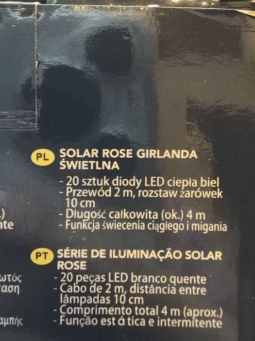 Lampki 4m ogrodowe na baterie