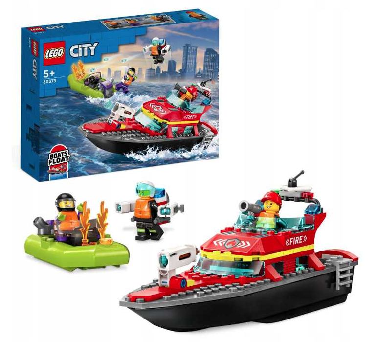 LEGO City 60373 Łódź strażacka
