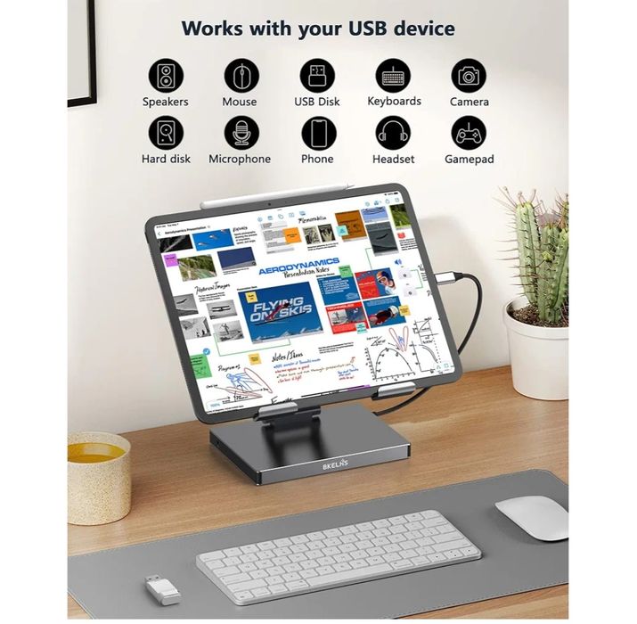 Stacja dokująca USB-C tablet 8w1